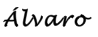 Alvaro signiture